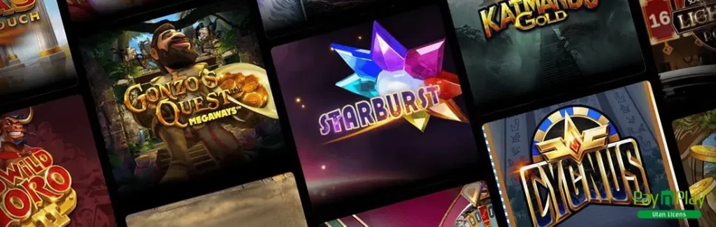 Spelutbudet på Refuel casino
