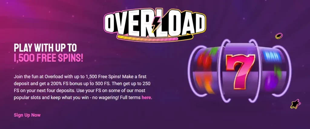 Overload Casino Bonus