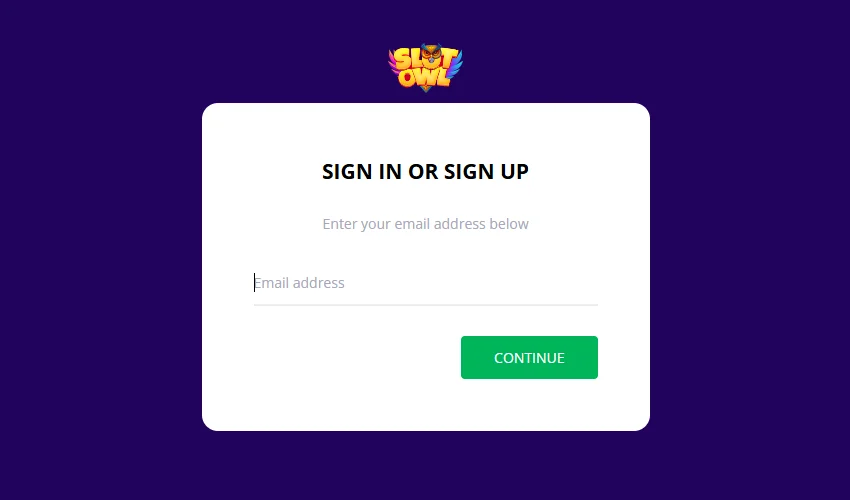 Slot owl casino. Slot owl. Sign in or sign up. Enter your email adress below. Email adress. Continue.