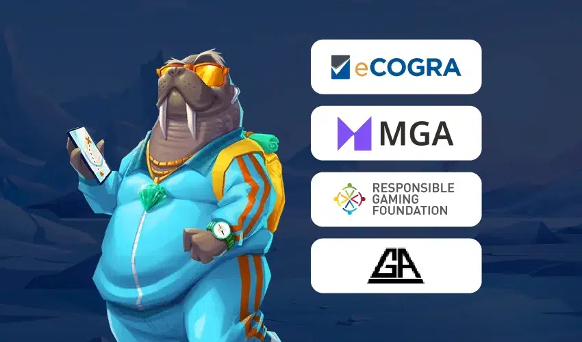 Arctic casino säkerhet 
eCOGRA 
MGA
Responsible Gaming Foundation 
GA
