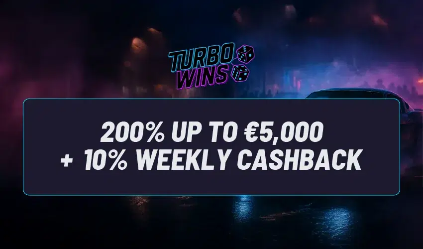 Turbowins casino bonusar 200% up to €5,000 + 10% weekly cashback