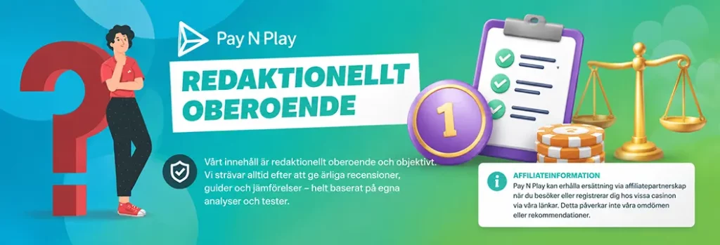 Redaktionellt oberoende rörande affiliateinformation