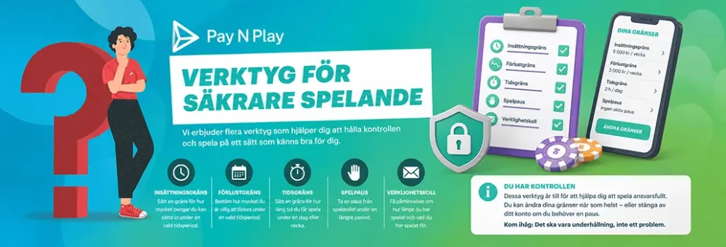 Så kan verktyg för ansvarsfullt spelande hjälpa dig