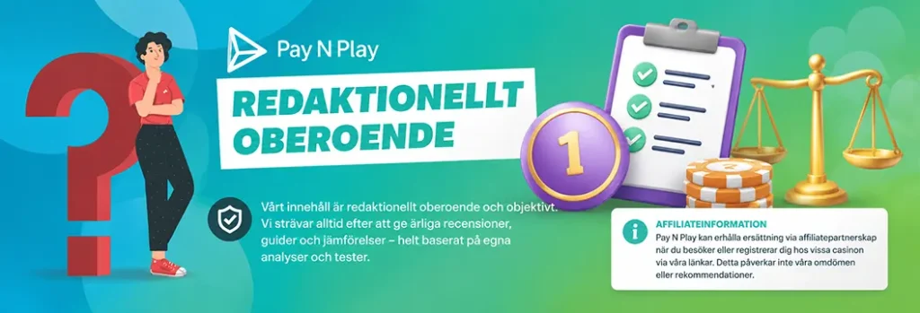 Redaktionellt oberoende rörande affiliateinformation