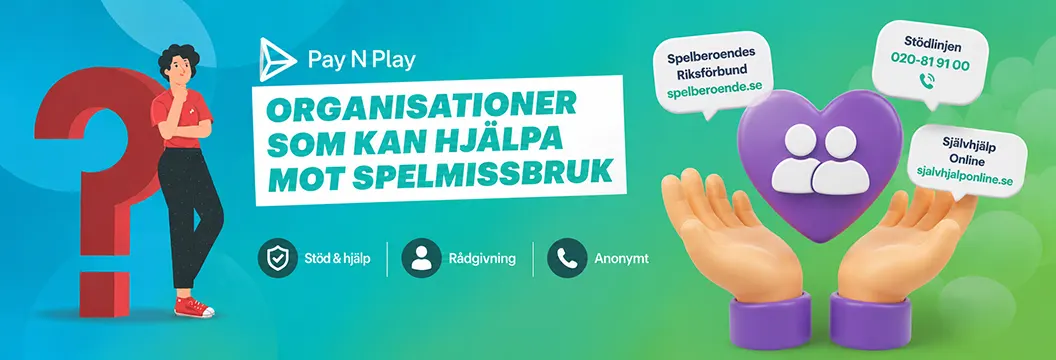 Stödorganisationer inom ansvarsfullt spelande